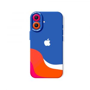 Colorful Wave Design Silicone Case for Apple iPhone Series