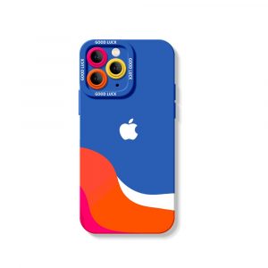 Colorful Wave Design Silicone Case for Apple iPhone Series