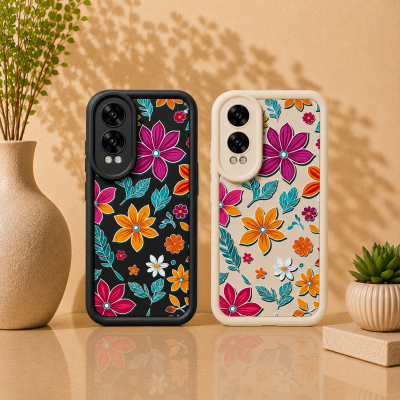 Vibrant Blooms Floral Silicone Case for OnePlus Nord CE 4lite 5G