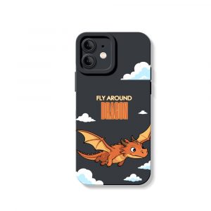 Fly High Dragons Bold Adventure Silicone Case for Apple iPhone Series.