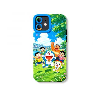 Playful Adventure Cartoon Silicone Case for Apple iPhone Series