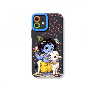 Divine Little Krishna Artistry Silicone Case for Apple iPhone Series