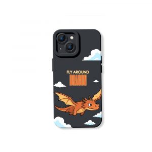 Fly High Dragons Bold Adventure Silicone Case for Apple iPhone Series.