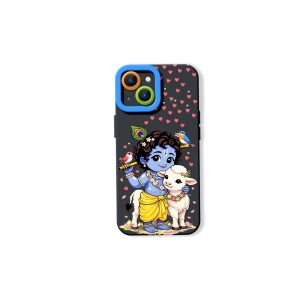 Divine Little Krishna Artistry Silicone Case for Apple iPhone Series