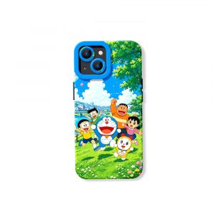 Playful Adventure Cartoon Silicone Case for Apple iPhone Series