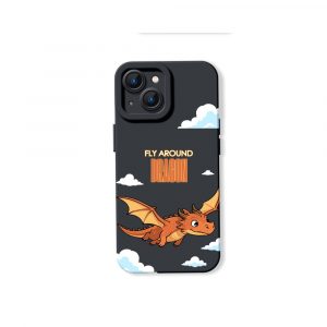 Fly High Dragons Bold Adventure Silicone Case for Apple iPhone Series.