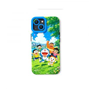 Playful Adventure Cartoon Silicone Case for Apple iPhone Series