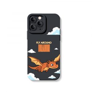 Fly High Dragons Bold Adventure Silicone Case for Apple iPhone Series.
