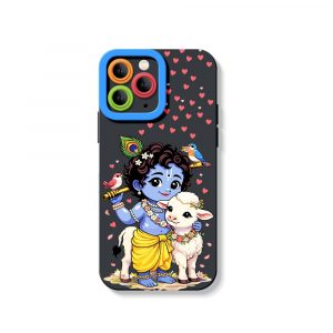 Divine Little Krishna Artistry Silicone Case for Apple iPhone Series
