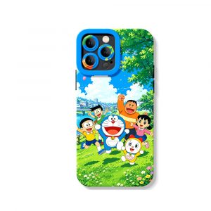 Playful Adventure Cartoon Silicone Case for Apple iPhone Series