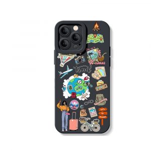 Adventure Awaits Graphic Silicone Case for Apple iPhone Series