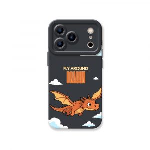 Fly High Dragons Bold Adventure Silicone Case for Apple iPhone Series.