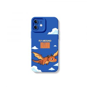 Fly High Dragons Bold Adventure Silicone Case for Apple iPhone Series.