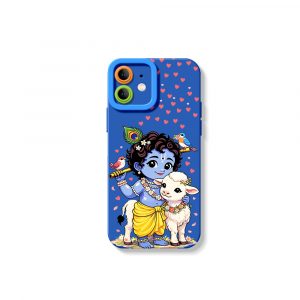 Divine Little Krishna Artistry Silicone Case for Apple iPhone Series