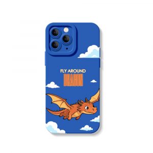 Fly High Dragons Bold Adventure Silicone Case for Apple iPhone Series.