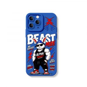 Beast Mode Bunny Alpha Mindset Silicone Case for Apple iPhone Series