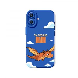 Fly High Dragons Bold Adventure Silicone Case for Apple iPhone Series.