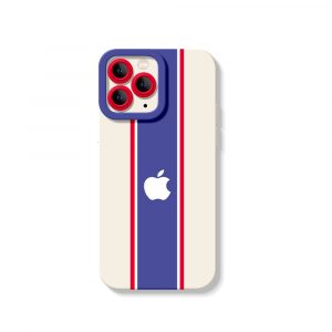 Patriotic Stripe Elegance Silicone Case for Apple iPhone Series
