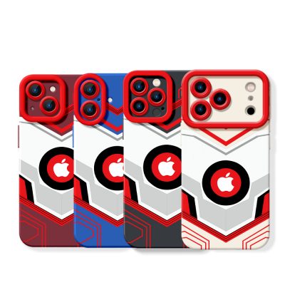 Futuristic Geo Pattern Silicone Case for Apple iPhone Series