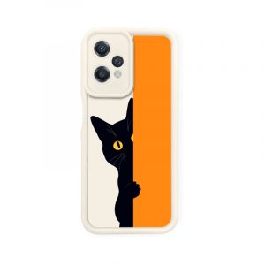Peekaboo Black Cat Silicone Case for OnePlus Nord CE 2 Lite 5G