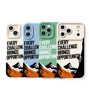 Mountain Motivation Adventure Silicone Case for Apple iPhone Series