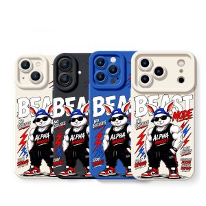 Beast Mode Bunny Alpha Mindset Silicone Case for Apple iPhone Series