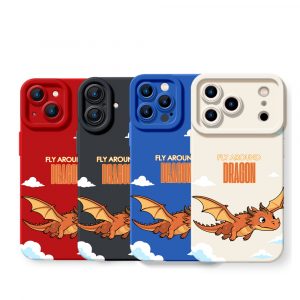 Fly High Dragons Bold Adventure Silicone Case for Apple iPhone Series.