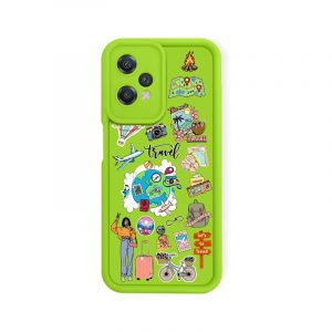 Adventure Awaits Travel Icons Silicone Case for OnePlus Nord CE 2 Lite 5G