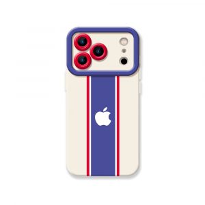 Patriotic Stripe Elegance Silicone Case for Apple iPhone Series