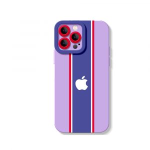 Patriotic Stripe Elegance Silicone Case for Apple iPhone Series