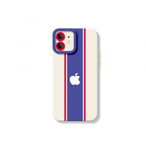 Patriotic Stripe Elegance Silicone Case for Apple iPhone Series
