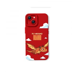 Fly High Dragons Bold Adventure Silicone Case for Apple iPhone Series.