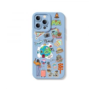 Adventure Awaits Graphic Silicone Case for Apple iPhone Series