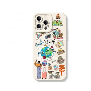 Adventure Awaits Graphic Silicone Case for Apple iPhone Series