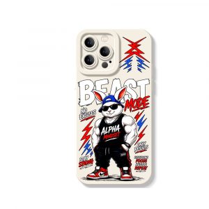 Beast Mode Bunny Alpha Mindset Silicone Case for Apple iPhone Series