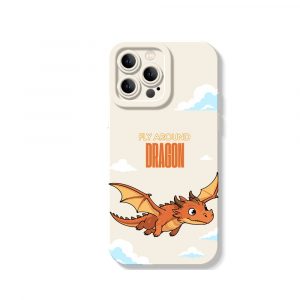 Fly High Dragons Bold Adventure Silicone Case for Apple iPhone Series.
