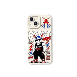 Beast Mode Bunny Alpha Mindset Silicone Case for Apple iPhone Series