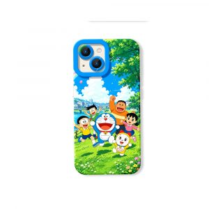 Playful Adventure Cartoon Silicone Case for Apple iPhone Series