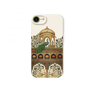 Ornate Peacock and Swan Elegance Silicone Case for Apple iPhone Series