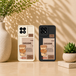 Cafe Vibes Latte Design Silicone Case for OnePlus 11R 5G