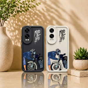 Moto Life Rider Graphic Silicone Case for OnePlus Nord CE 4Lite 5G