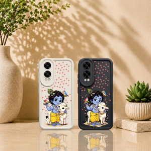 Charming Child with Flute and Lamb Silicone Case for OnePlus Nord CE 4Lite 5G