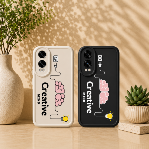 Creative Spark Brain Illustration Silicone Case for OnePlus Nord CE 4Lite 5G