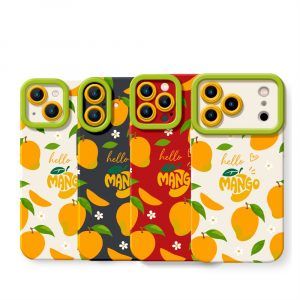 Mango Bliss Vibrant Silicone Case for Apple iPhone Series