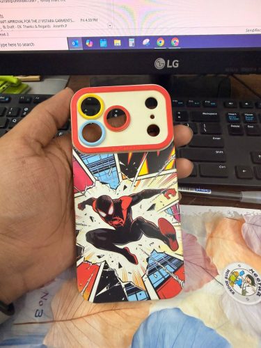 Heroic Burst Comic Art Silicone Case for Apple iPhone Series photo review