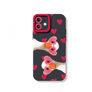 Quirky Love Goose Silicone Case for Apple iPhone Series