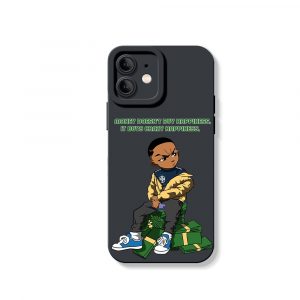Street Style Swagger: Hustle & Stacks Silicone Case for Apple iPhone Series