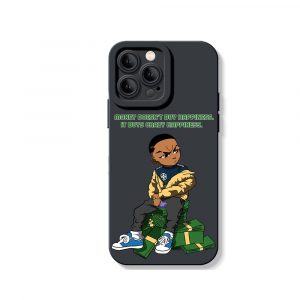 Street Style Swagger: Hustle & Stacks Silicone Case for Apple iPhone Series
