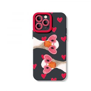 Quirky Love Goose Silicone Case for Apple iPhone Series