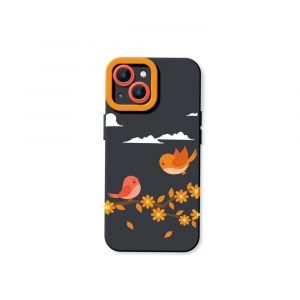 Chirpy Joy Bird Blossom Silicone Case for Apple iPhone Series